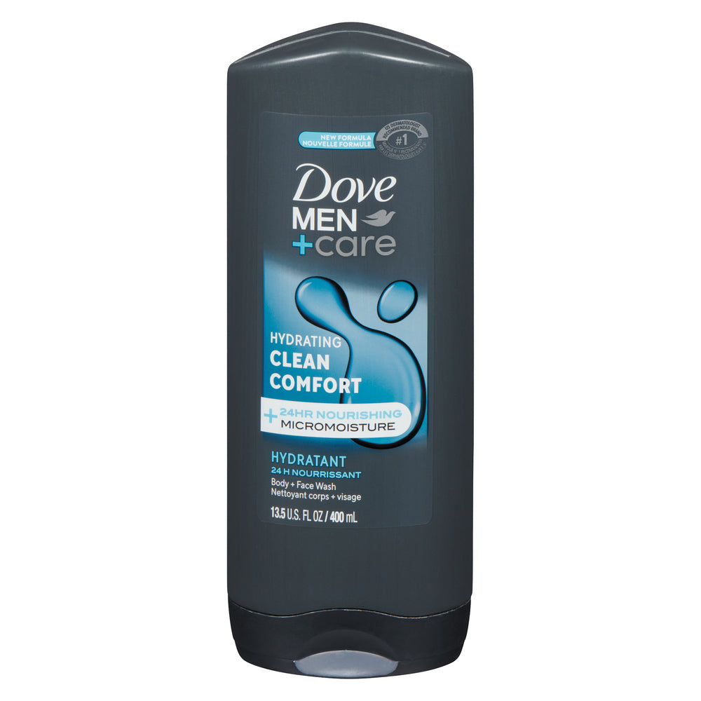 DOVE MEN BODY WASH CLEAN FRESH, 6 X 400 ML