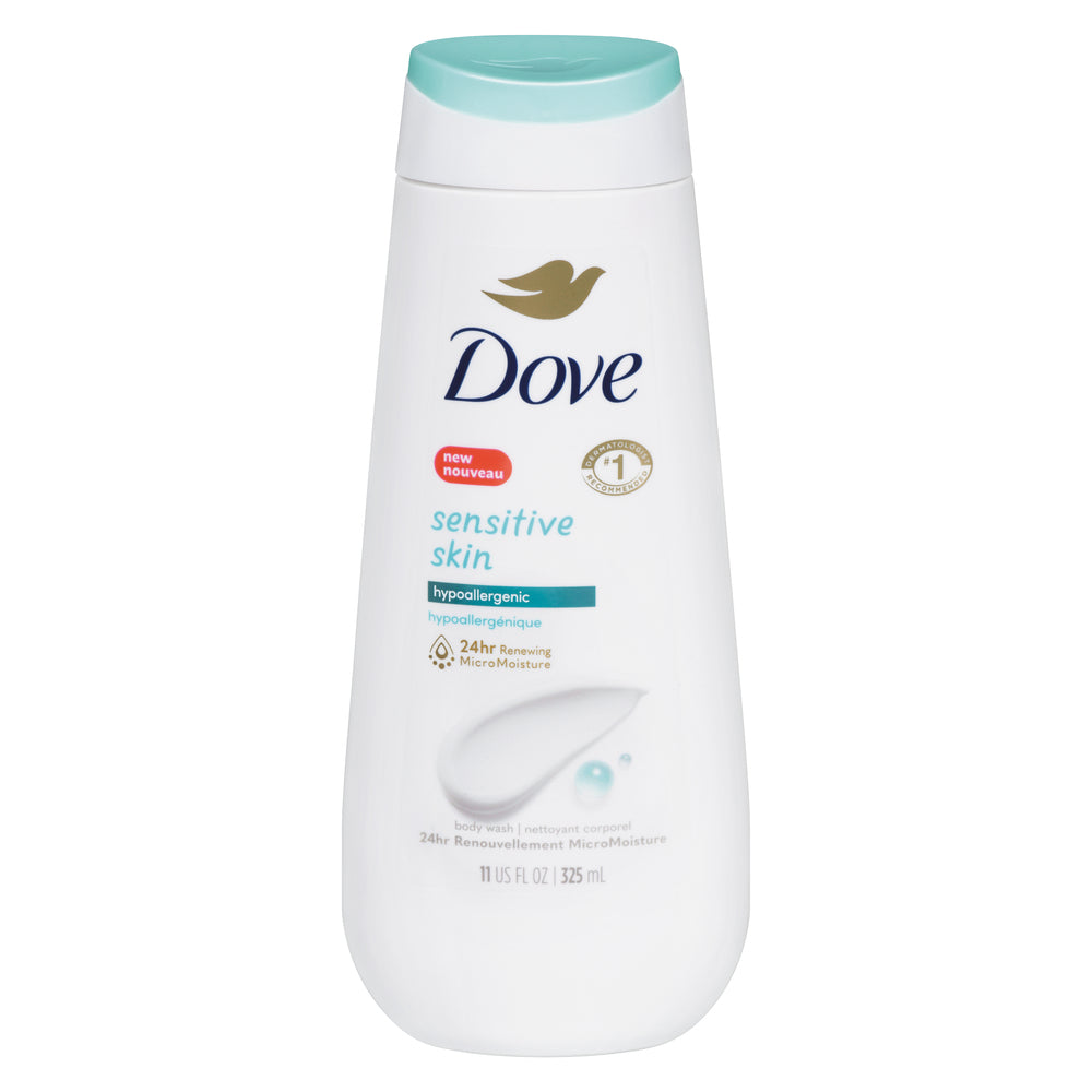 DOVE SENSITIVE SKIN NOURISHING BODY WASH, 6 X 325 ML