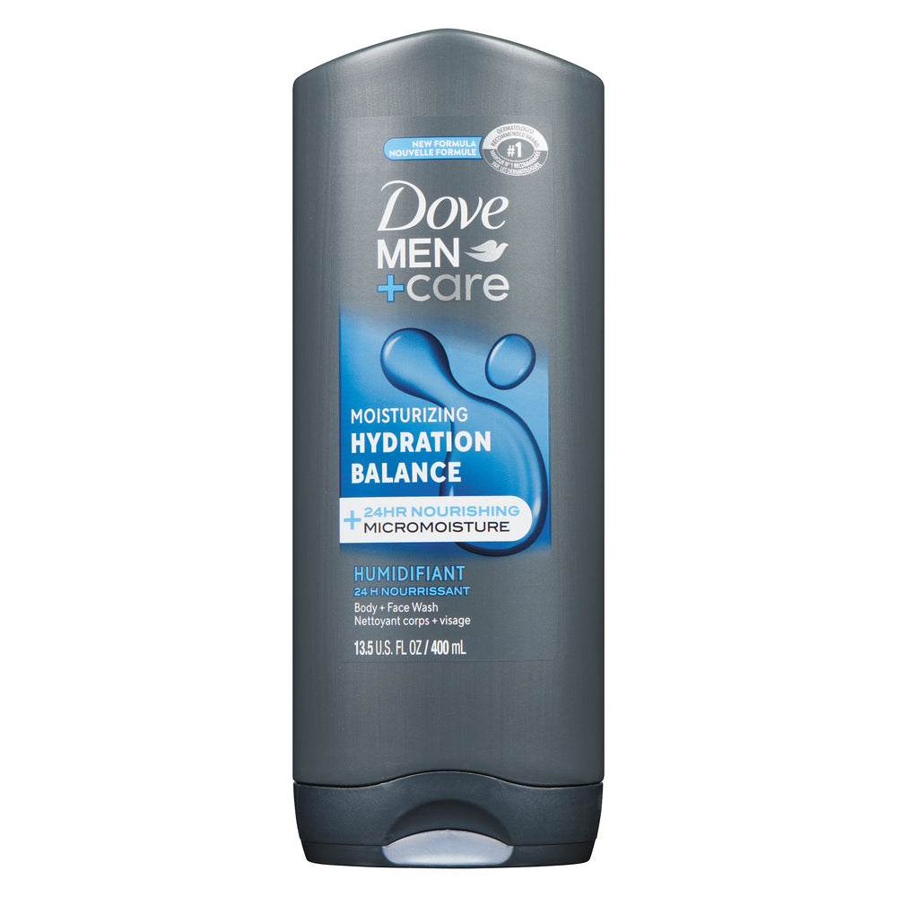 DOVE MEN BODY WASH HYDRATE BALANCE, 6 X 400 ML