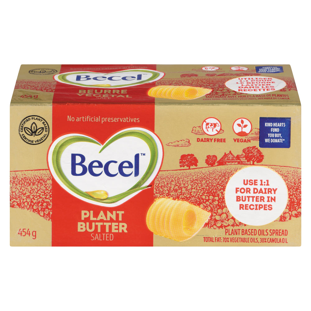 BECEL SALTED PLANT-BASED SPREAD, 12 X 454 G