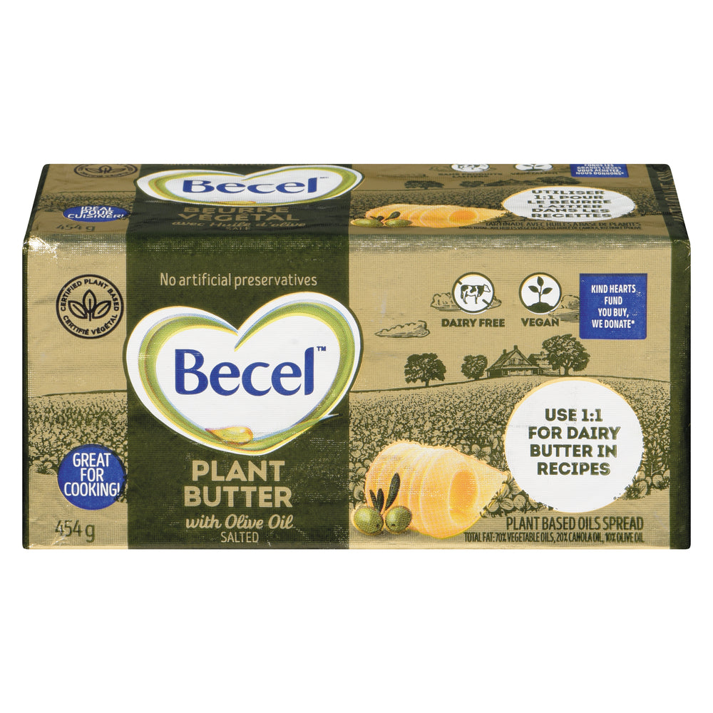 BECEL OLIVE OIL SALTED SPREAD, 12 X 454 G