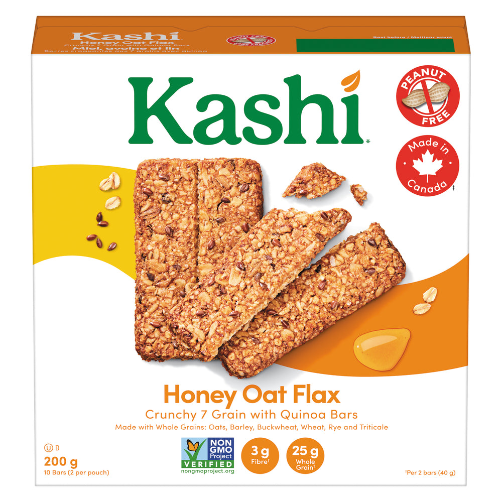 KASHI QUINOA HONEY OAT CRUNCH BARS, 12 X 10 X 20 G