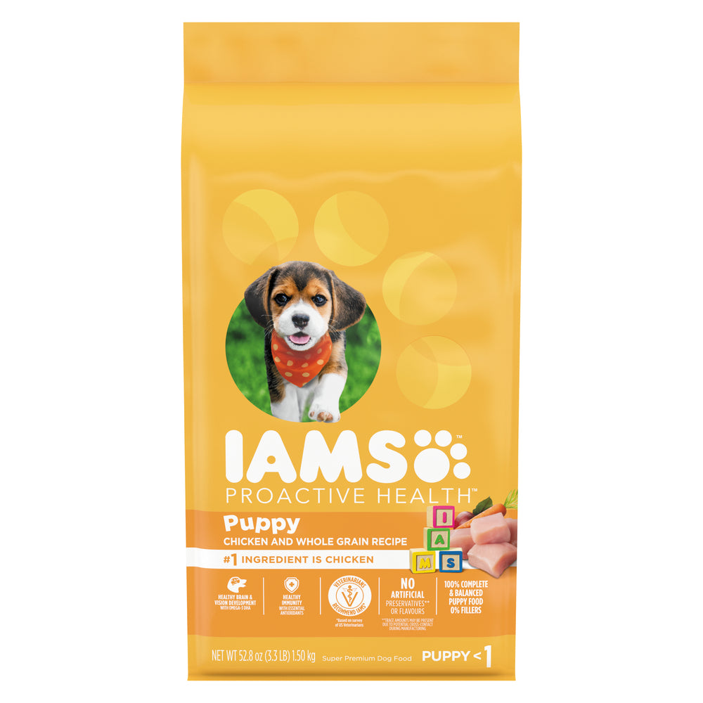 IAMS DOG FOOD CHICKEN & WHOLE GRAIN, 4 X 1.5 KG