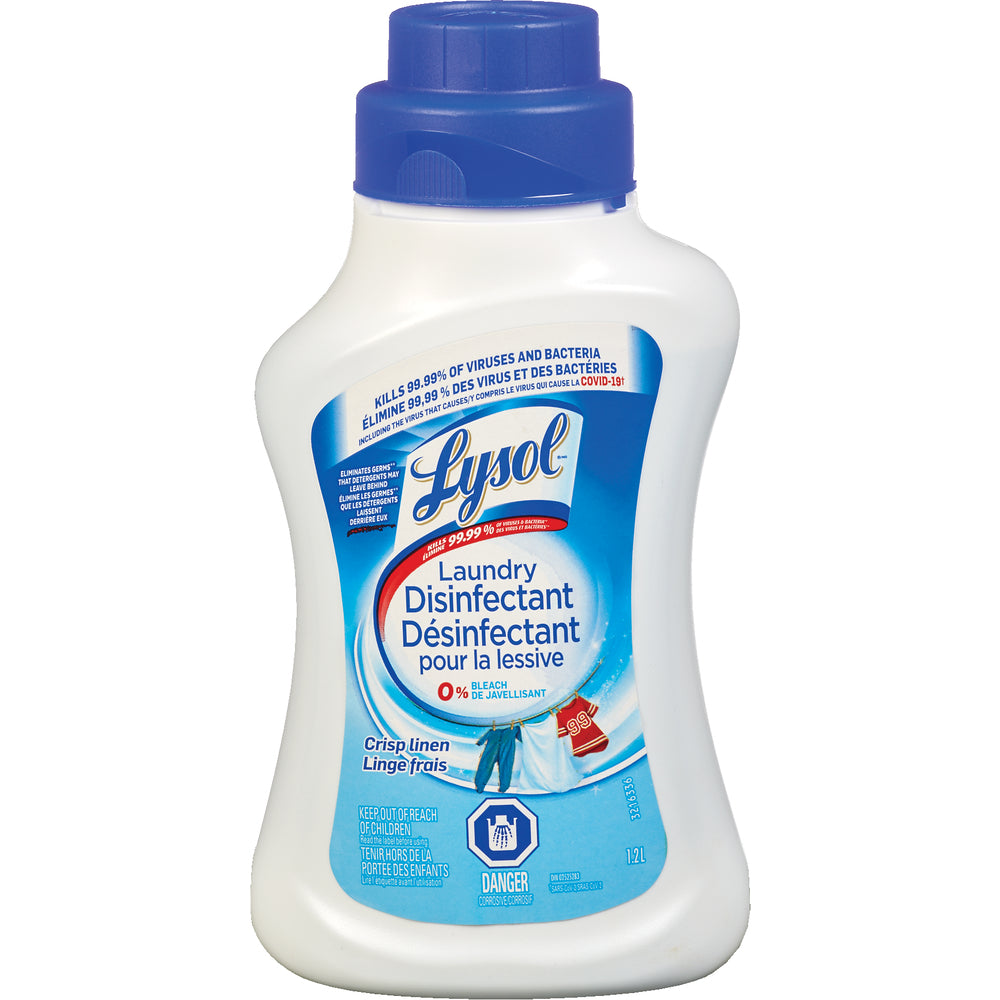 LYSOL LAUNDRY DISINFECTANT CRISPY LINEN, 6 X 1.2 L