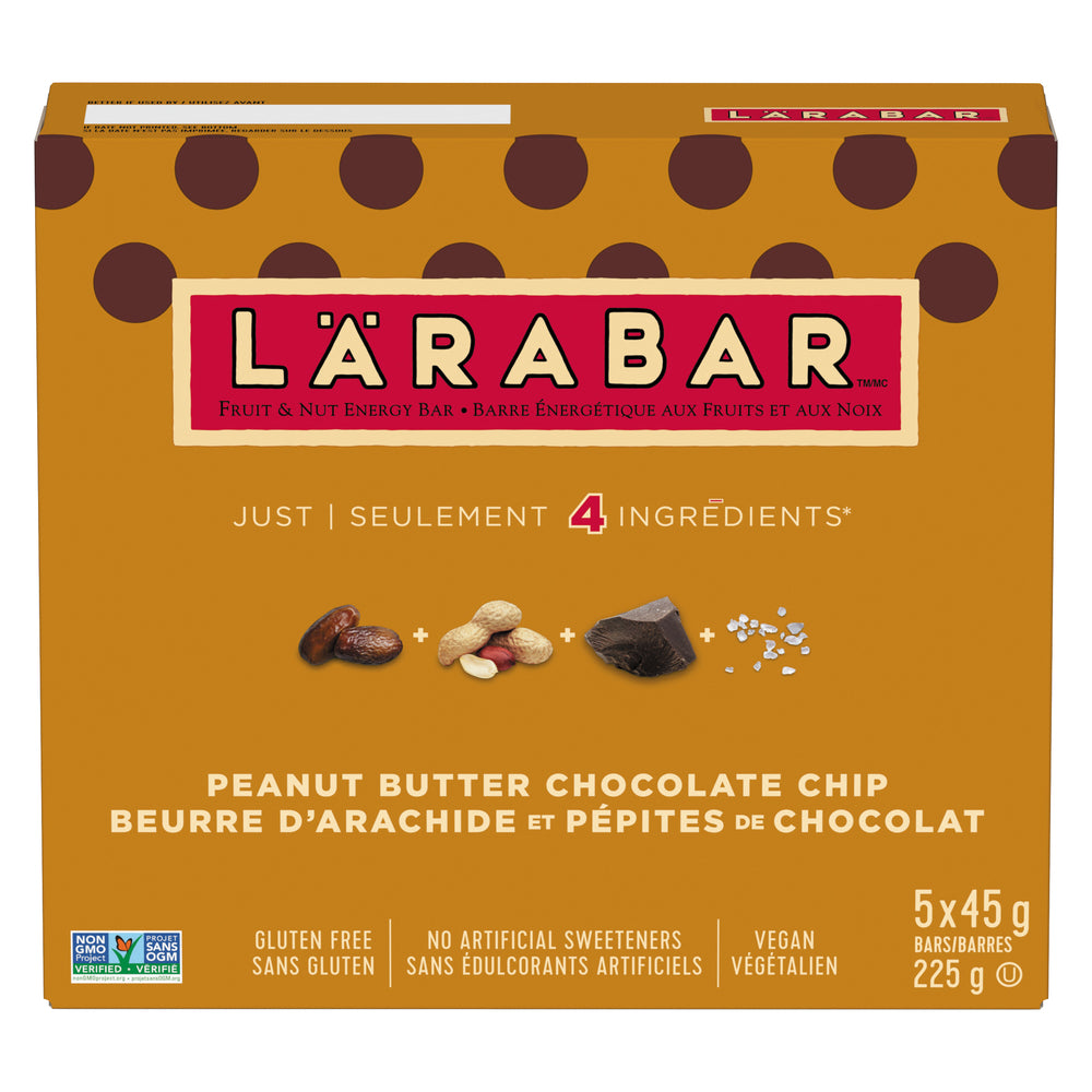 LARABAR SNACK BAR PEANUT BUTTER CHOCOLATE GLUTEN-FREE, 8 X 225 G