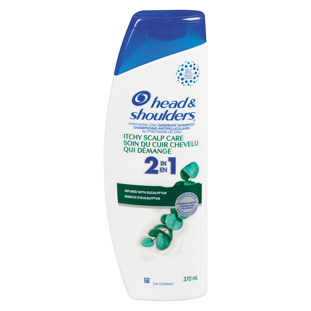 HEAD & SHOULDERS SHAMPOO 2-IN-1 DAMAGE CONTROL EUCALYPTUS, 6 X 370 ML