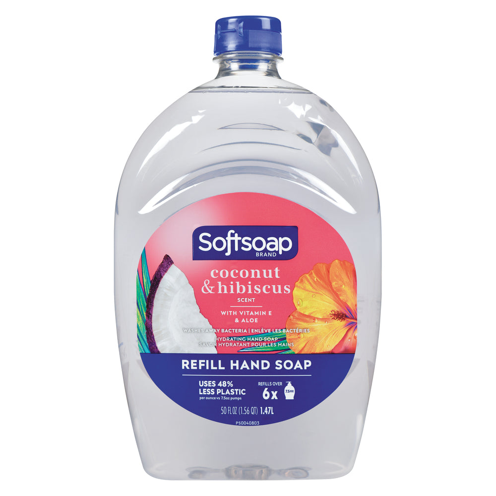 SOFTSOAP COCONUT HIBISCUS REFILL, 6 X 1.47 L
