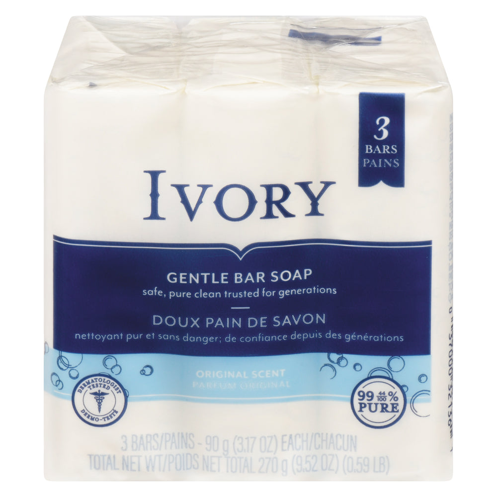 IVORY ORIGINAL BAR SOAP, 24 X 3 X 90 G