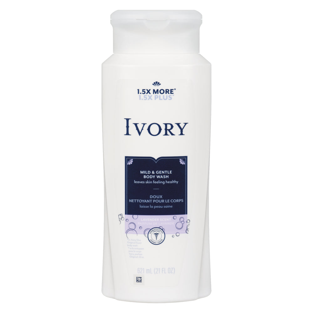 IVORY LAVENDER BODY WASH, 4 X 621 ML