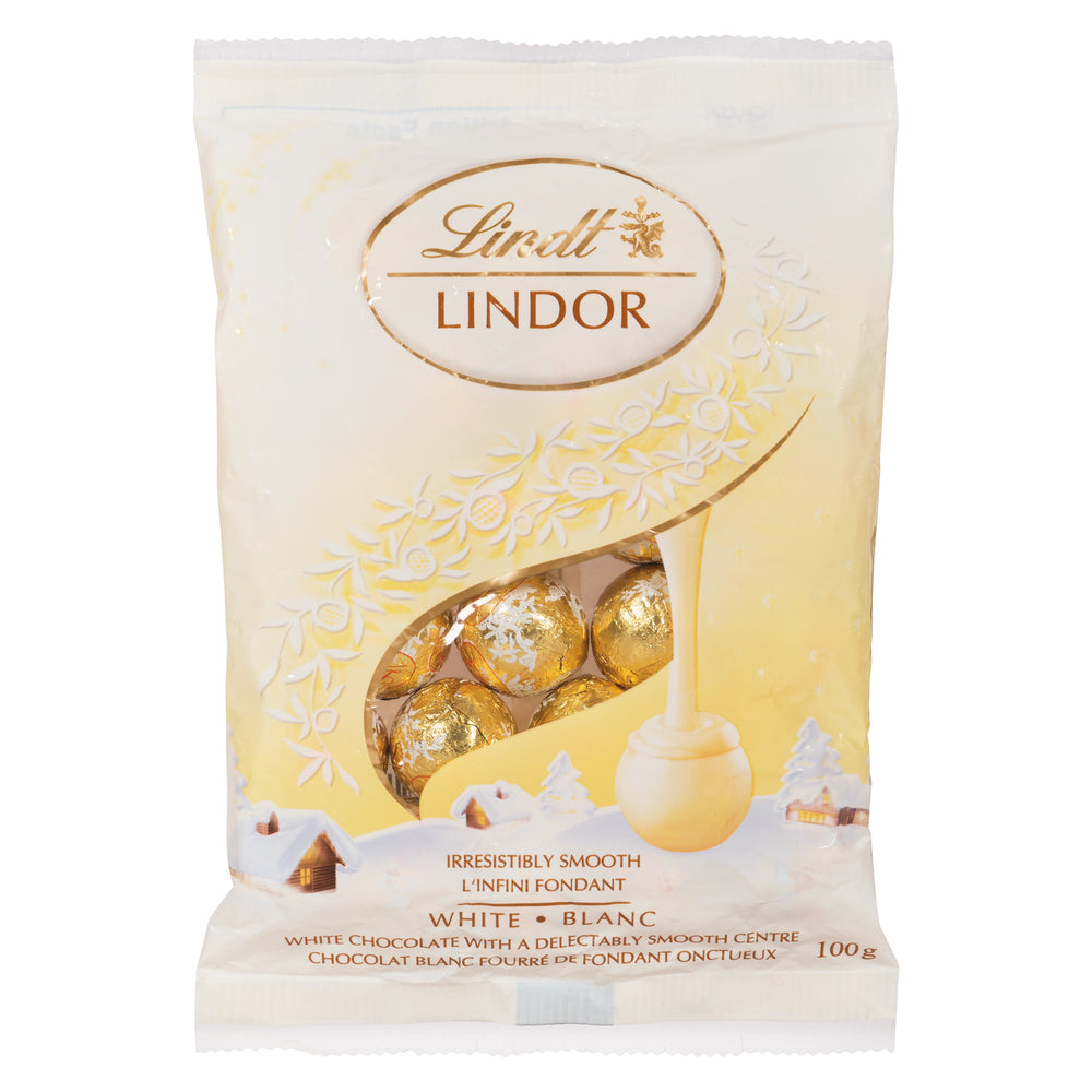 LINDT SWISS CLASSIC WHITE CHOCOLATE BAR, 12 X 100 G