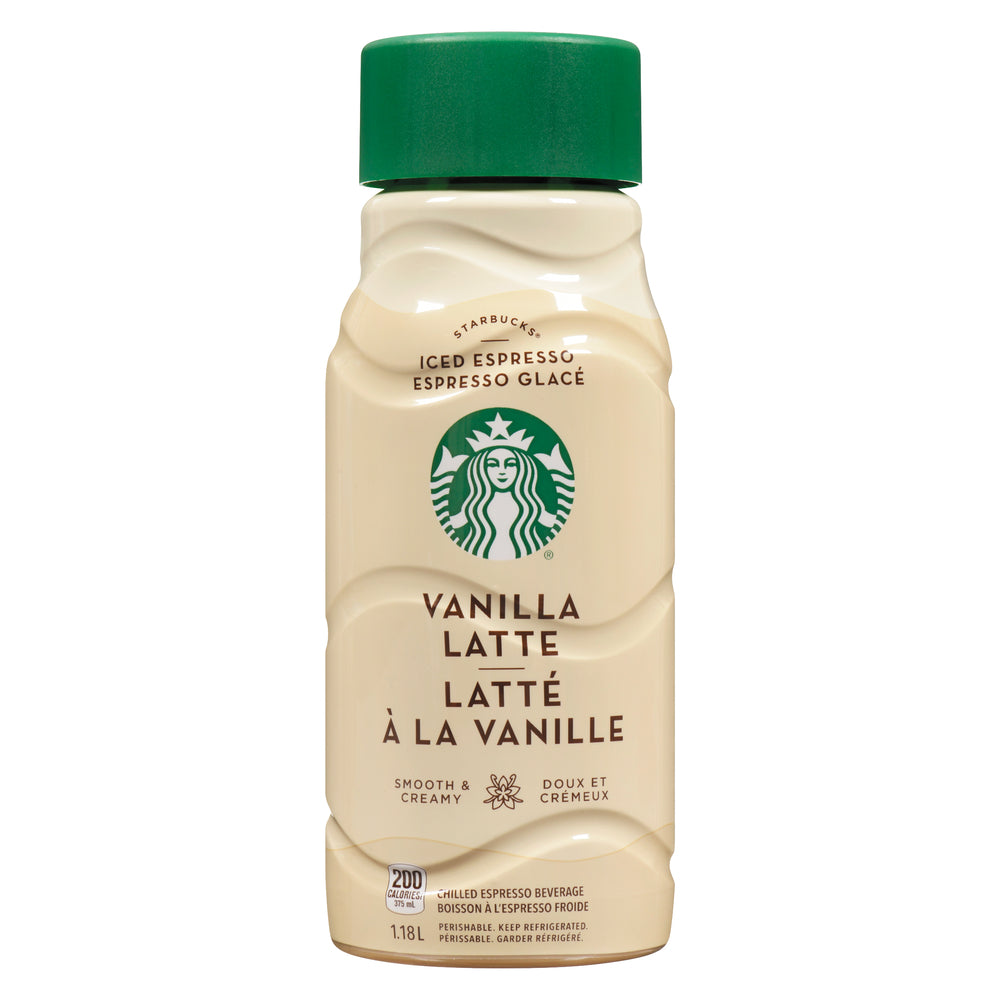 STARBUCKS ICED COFFEE VANILLA LATTE, 8 X 1.18 L