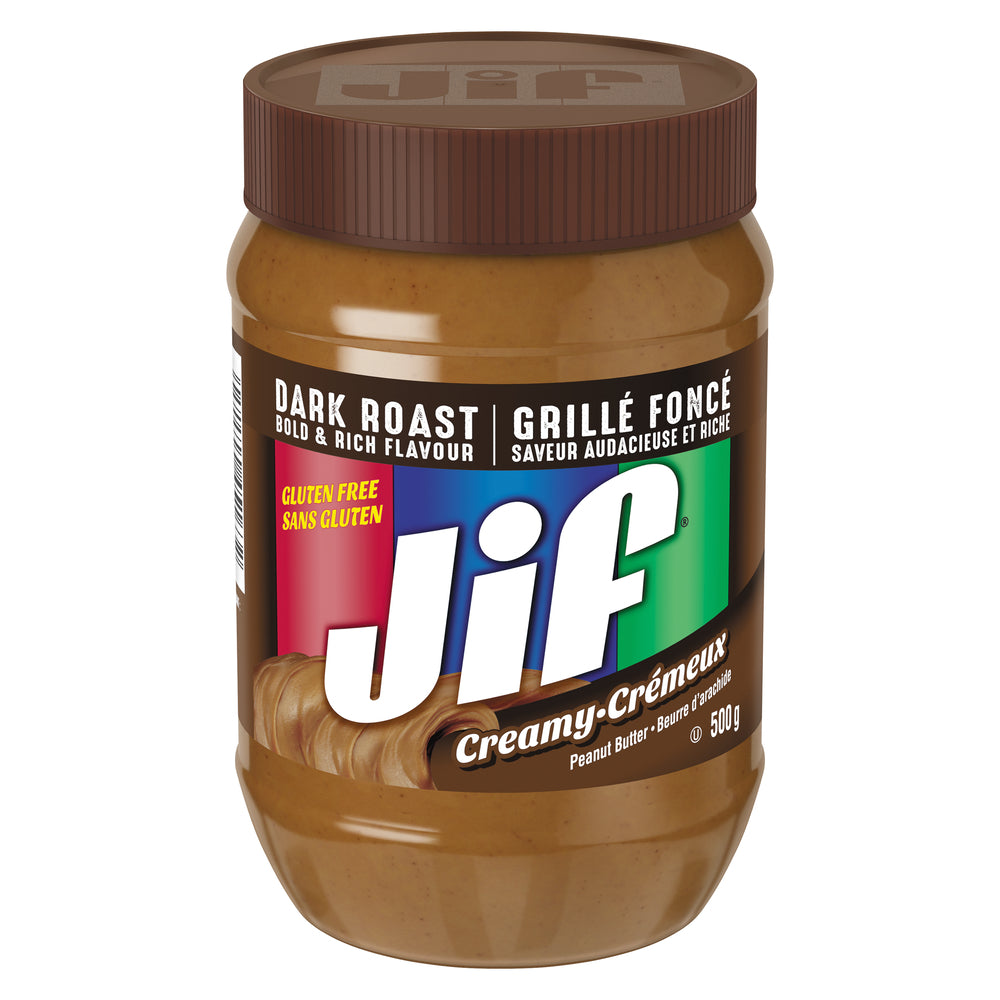 JIF DARK ROAST PEANUT BUTTER, 12 X 500 G