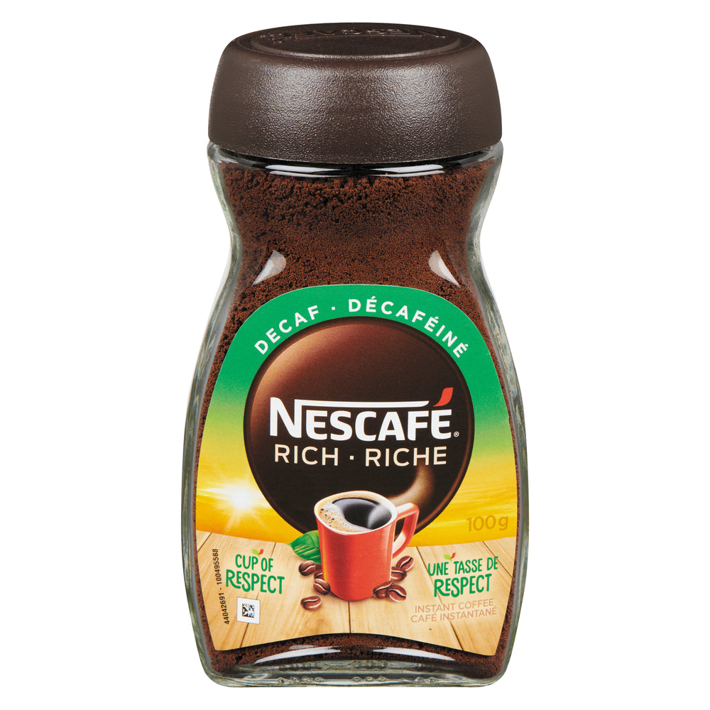 NESCAFE INSTANT DECAFFEINATED COFFEE, 12 X 100 G