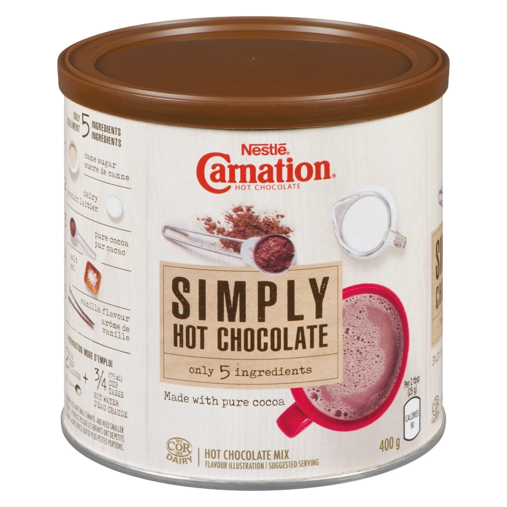 NESTLE CARNATION HOT CHOCOLATE SIMPLE, 6 X 400 G