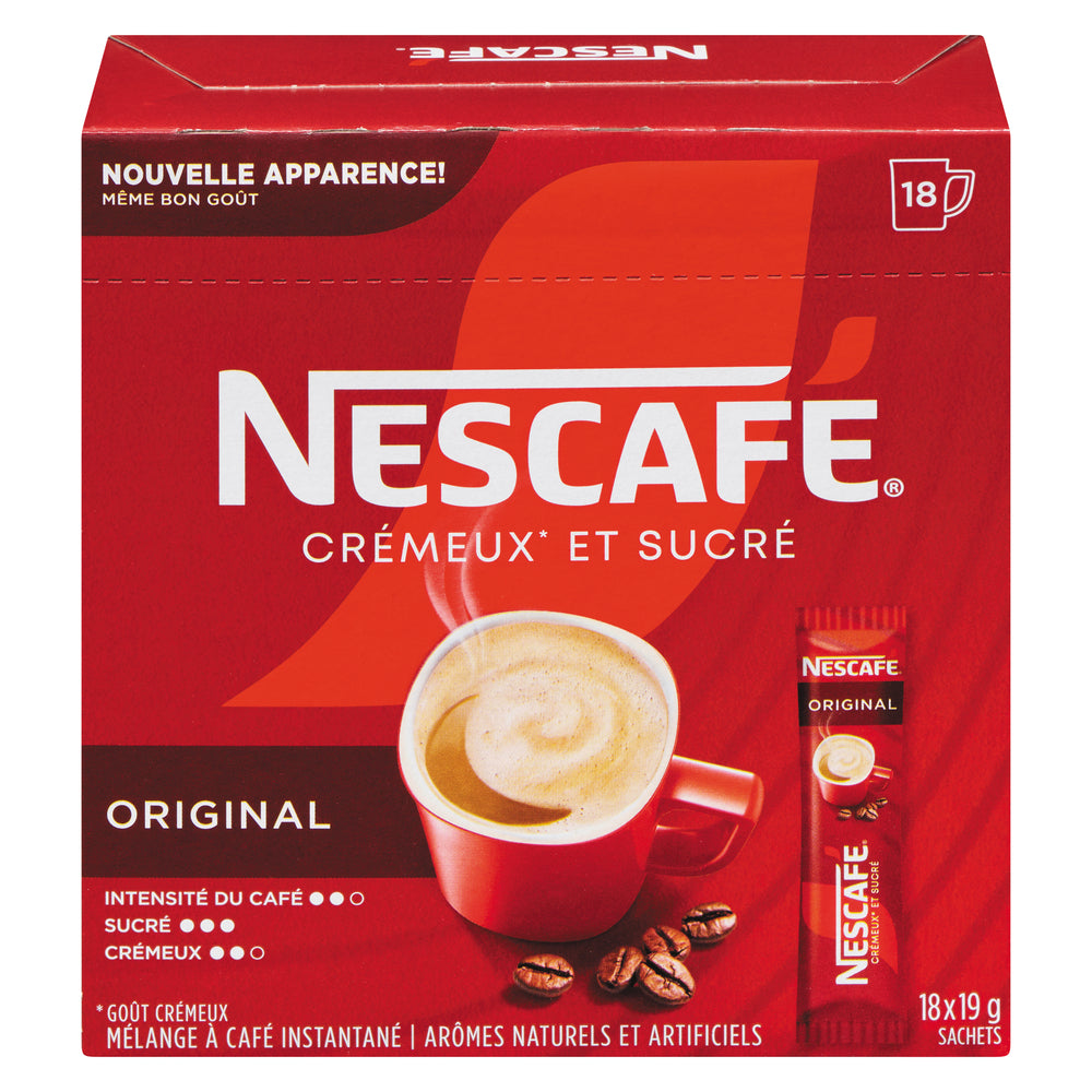 NESCAFE ORIGINAL CREAMY SWEET COFFEE, 6 X 351 G