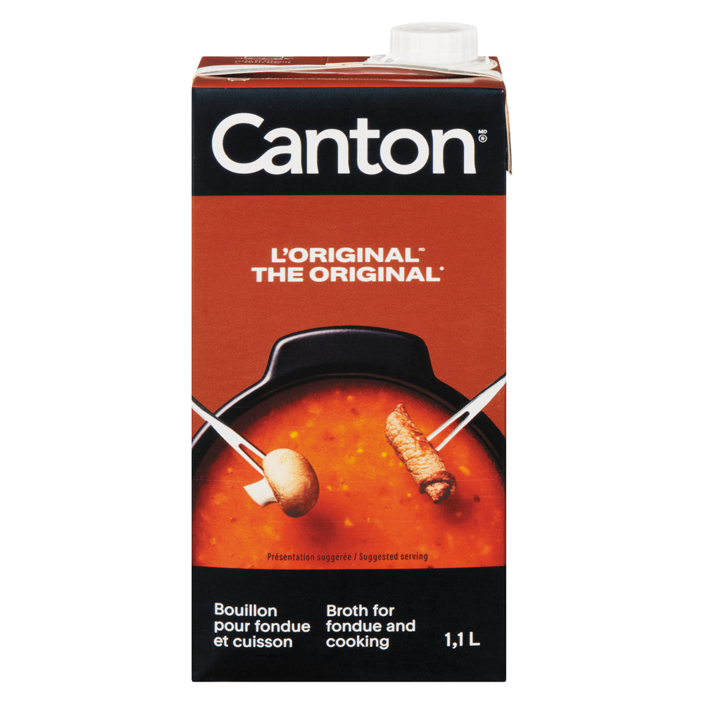 CANTON ORIGINAL FONDUE BROTH, 12 X 1.1 L