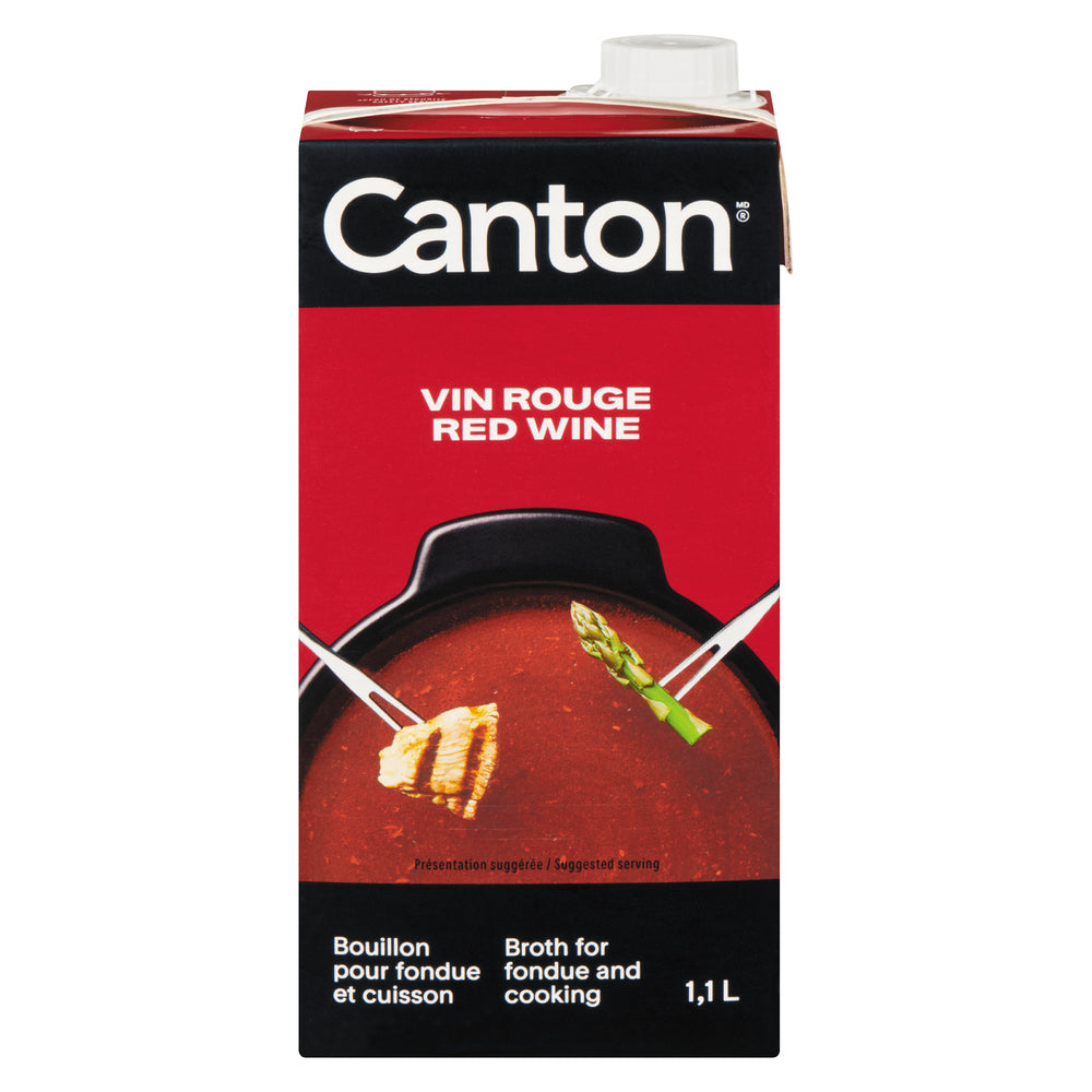 CANTON RED WINE FONDUE BROTH, 12 X 1.1 L