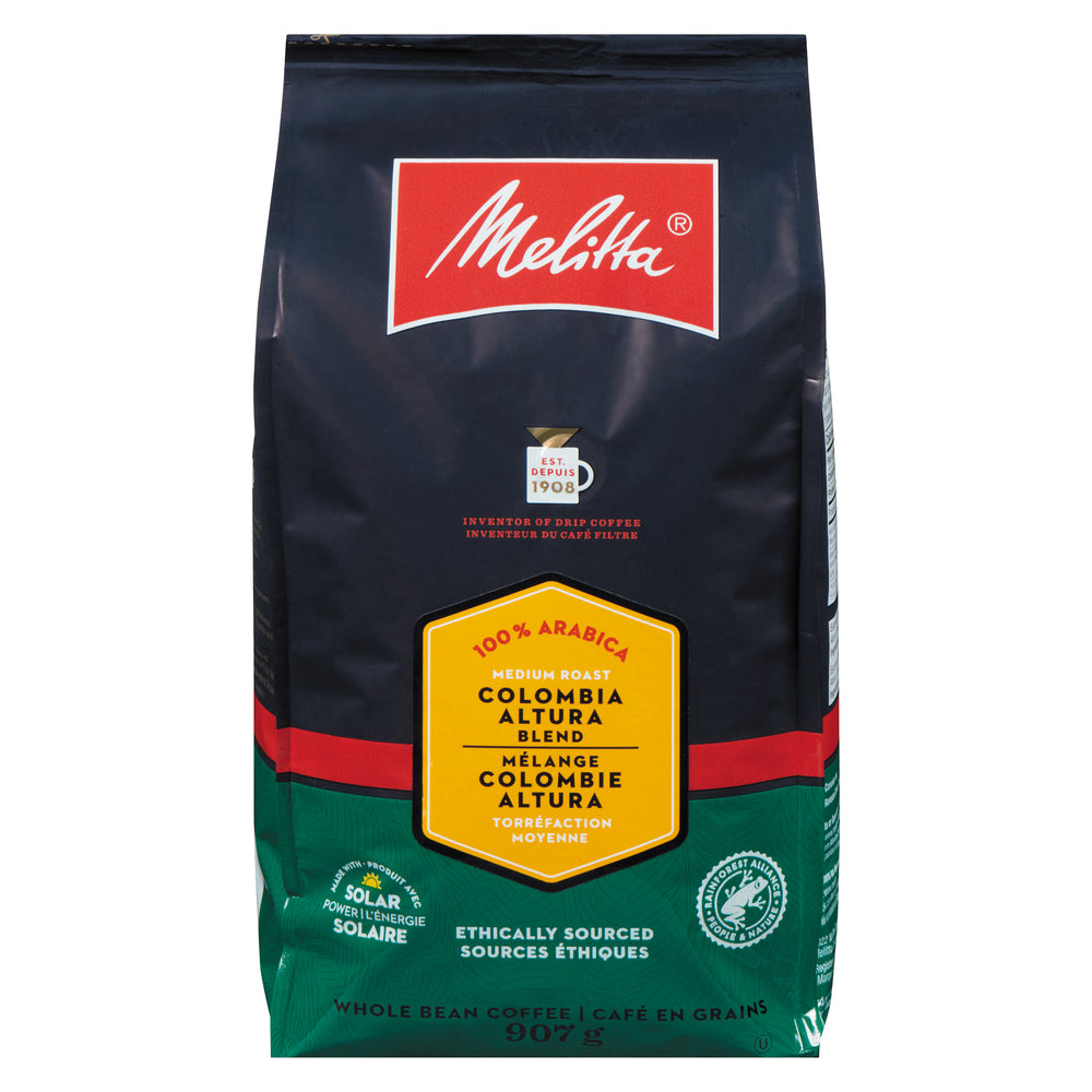 MELITTA COFFEE COLOMBIA ALTURA WHOLE BEAN, 6 X 907 G