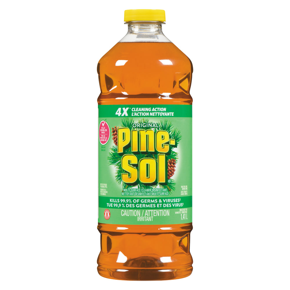 PINE-SOL ORIGINAL SCENT LIQUID CLEANER, 8 X 1.41 L