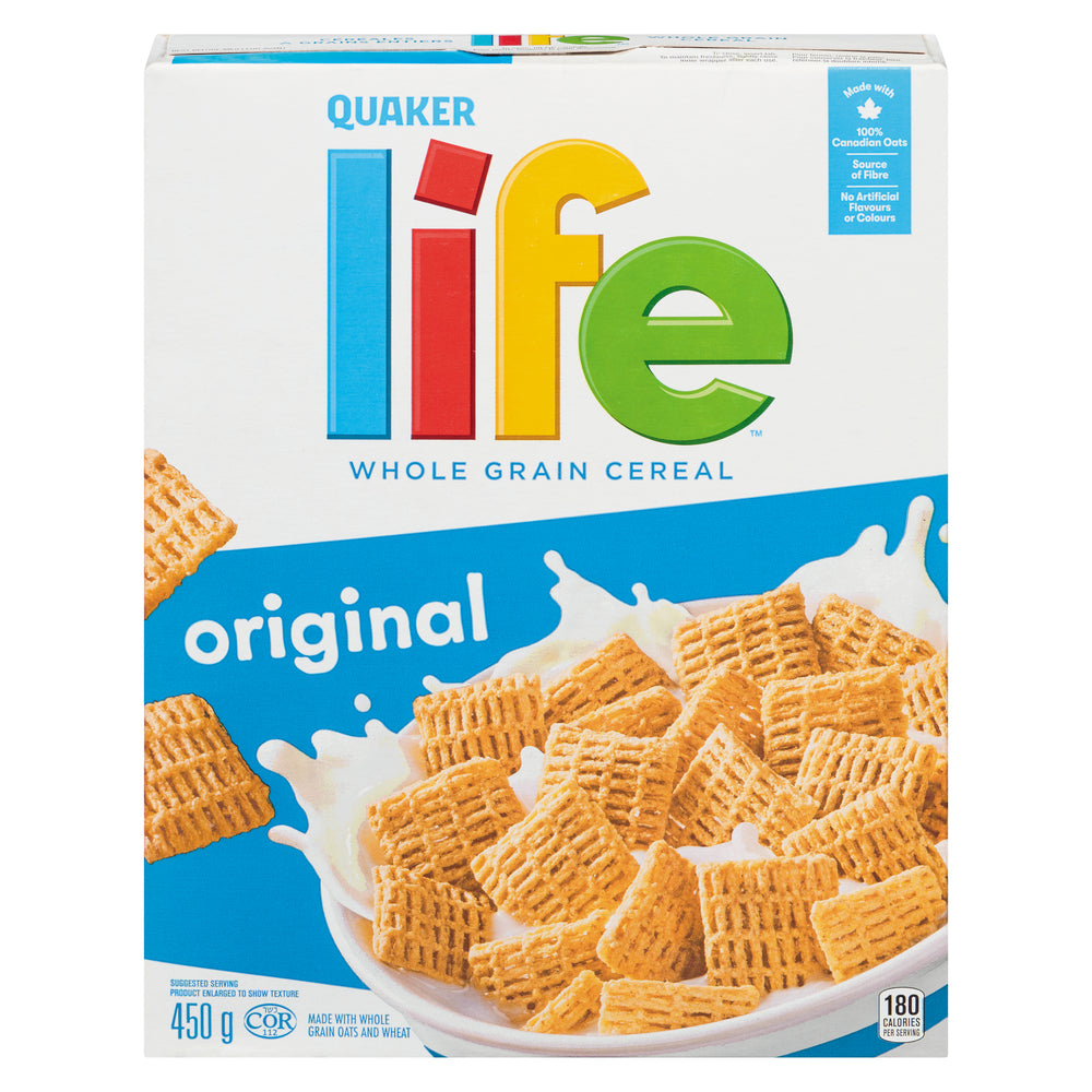 QUAKER CEREAL LIFE ORIGINAL, 12 X 450 G