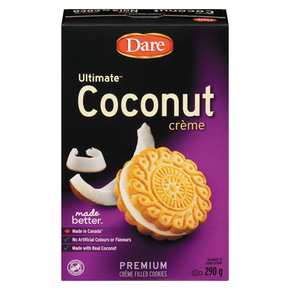 DARE ULTIMATE COCONUT CREME COOKIES, 12 X 290 G