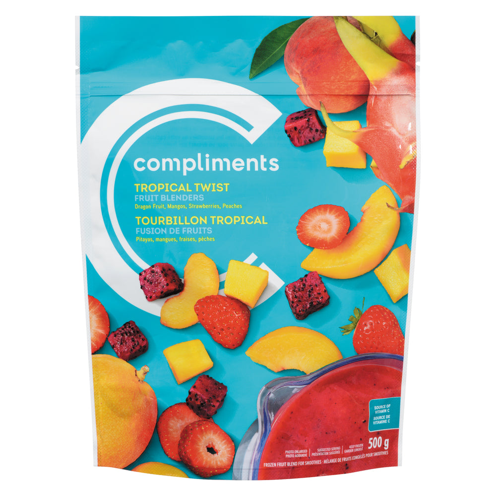 COMPLIMENTS TROPICAL TWIST FRUIT BLEND, 12 X 500 G