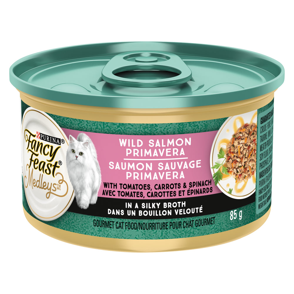 FANCFEST CAT FOOD SALMON PRIMAVERA, 24 X 85 G