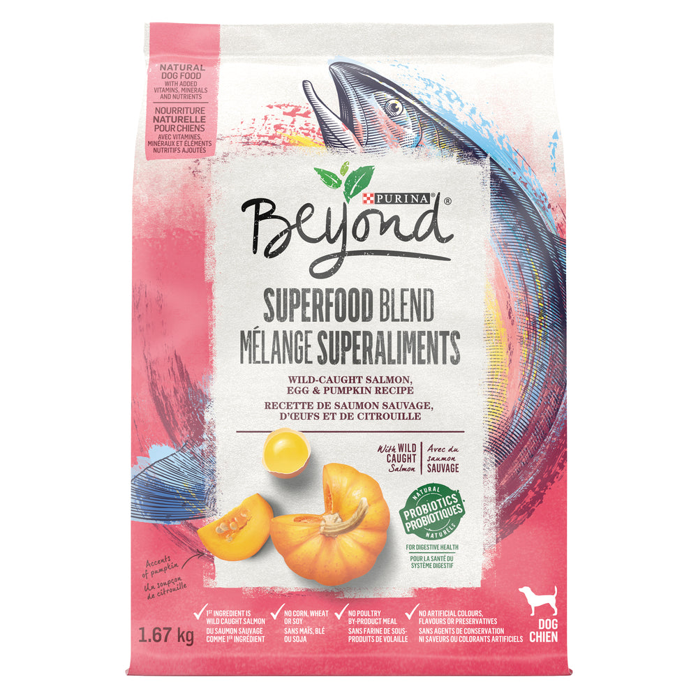 PURINA BEYOND DOG FOOD SALMON, 4 X 1.67 KG