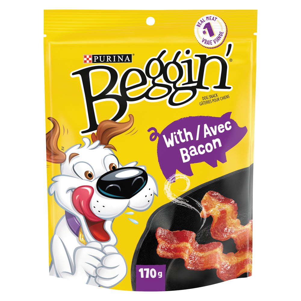 PURINA BEGGIN' STRIPS BACON, 6 X 170 G
