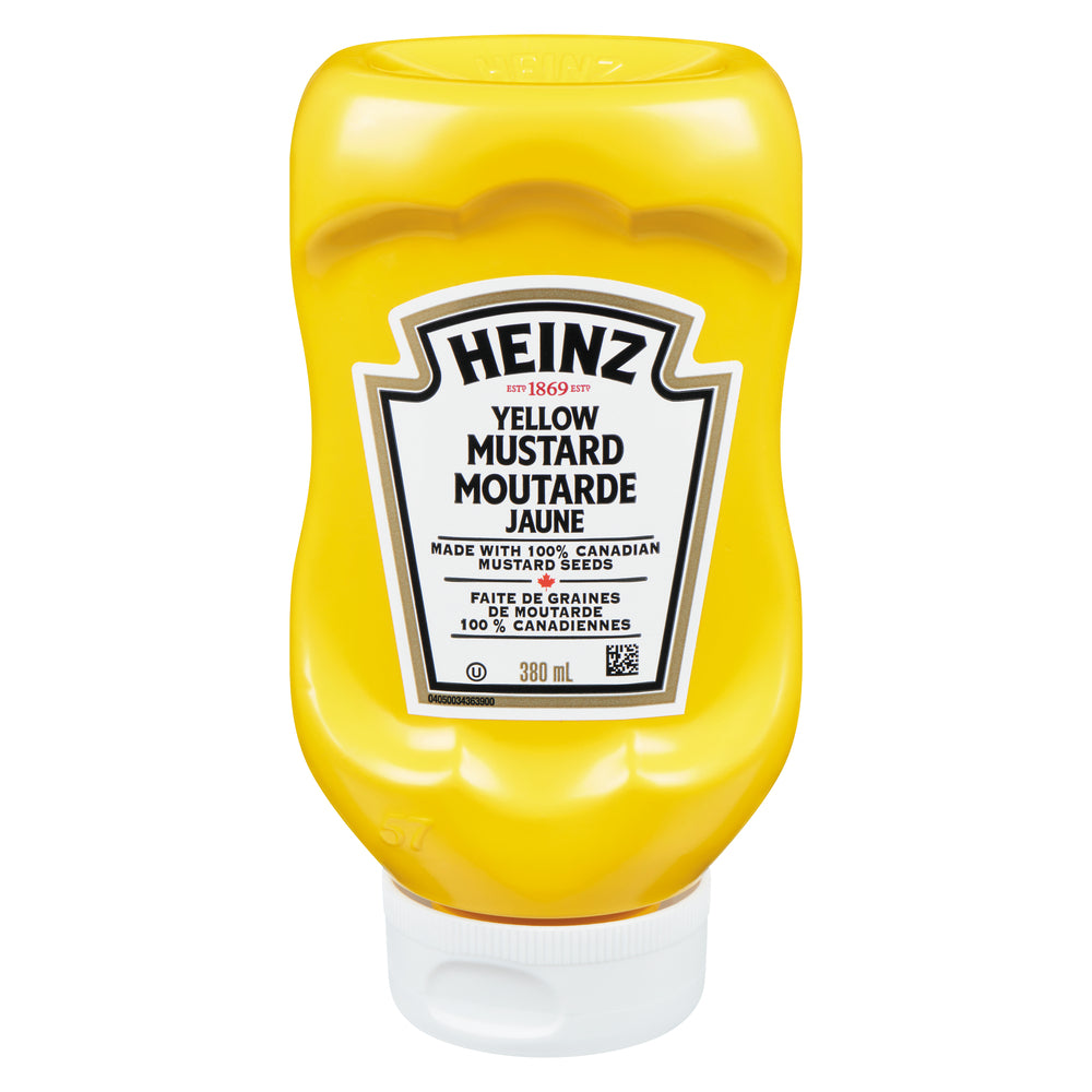 HEINZ YELLOW MUSTARD, 12 X 380 ML
