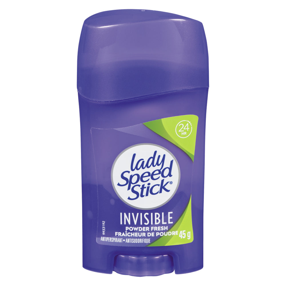 LADY SPEED STICK INVISIBLE FRESH POWDER, 6 X 45 G