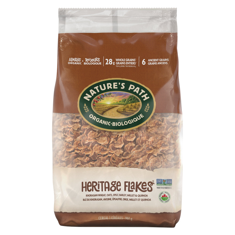 NATURE'S PATH EARTH-FRIENDLY BAG HERITAGE OATMEAL ORGANIC, 6 X 907 G