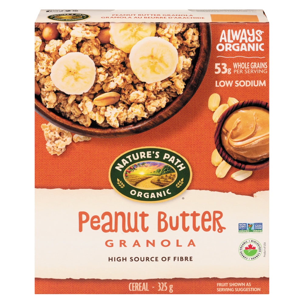 NATURE'S PATH ORGANIC PEANUT BUTTER GRANOLA, 12 X 325 G