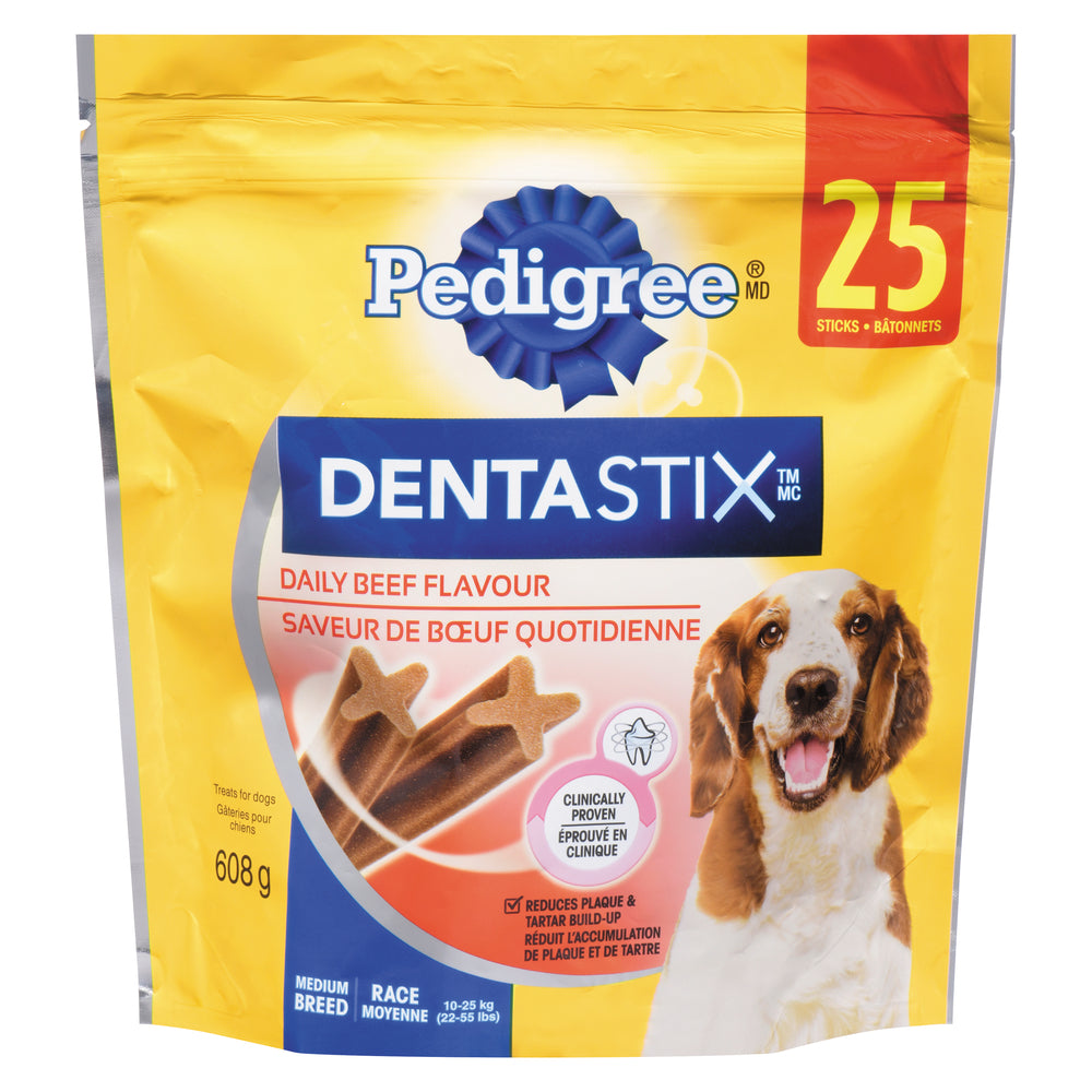PEDIGREE DENTA STIX MEDIUM BEEF, 4 X 608 G