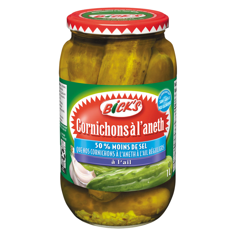 BICKS DILL GARLIC PICKLES SEA SALT, 12 X 1 L