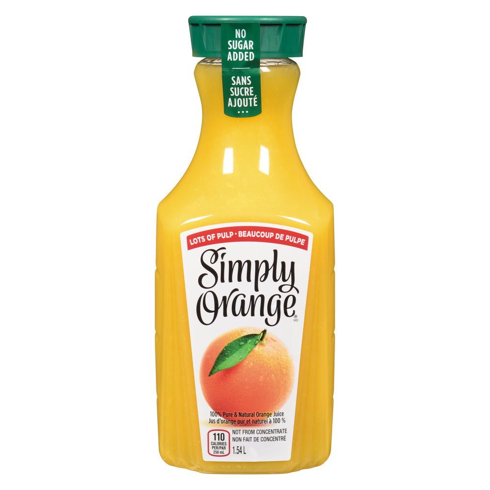 SIMPLY EXTRA PULP ORANGE JUICE, 6 X 1.54 L