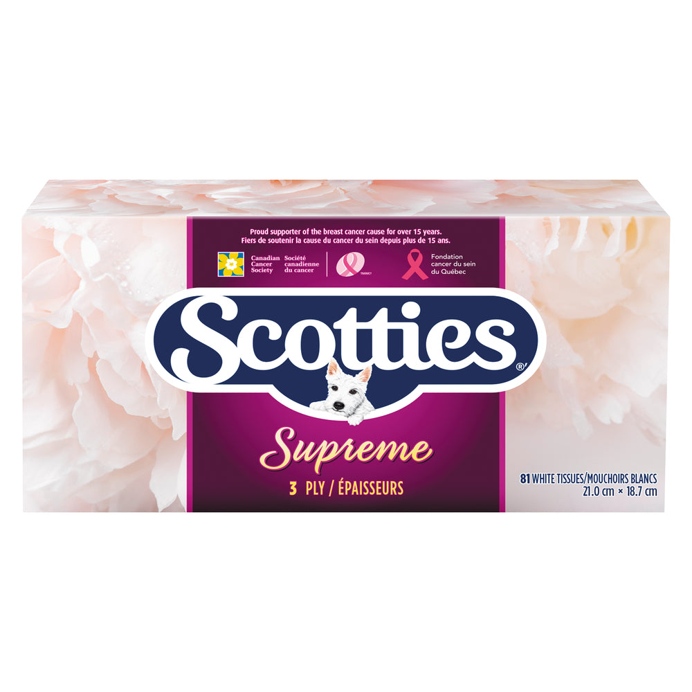 SCOTTIES FACIAL TISSUE 3-PLY 81S, 48 X 1 UN