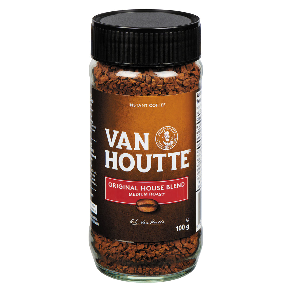 VANHOUTTE INSTANT HOUSE BLEND COFFEE, 12 X 100 G