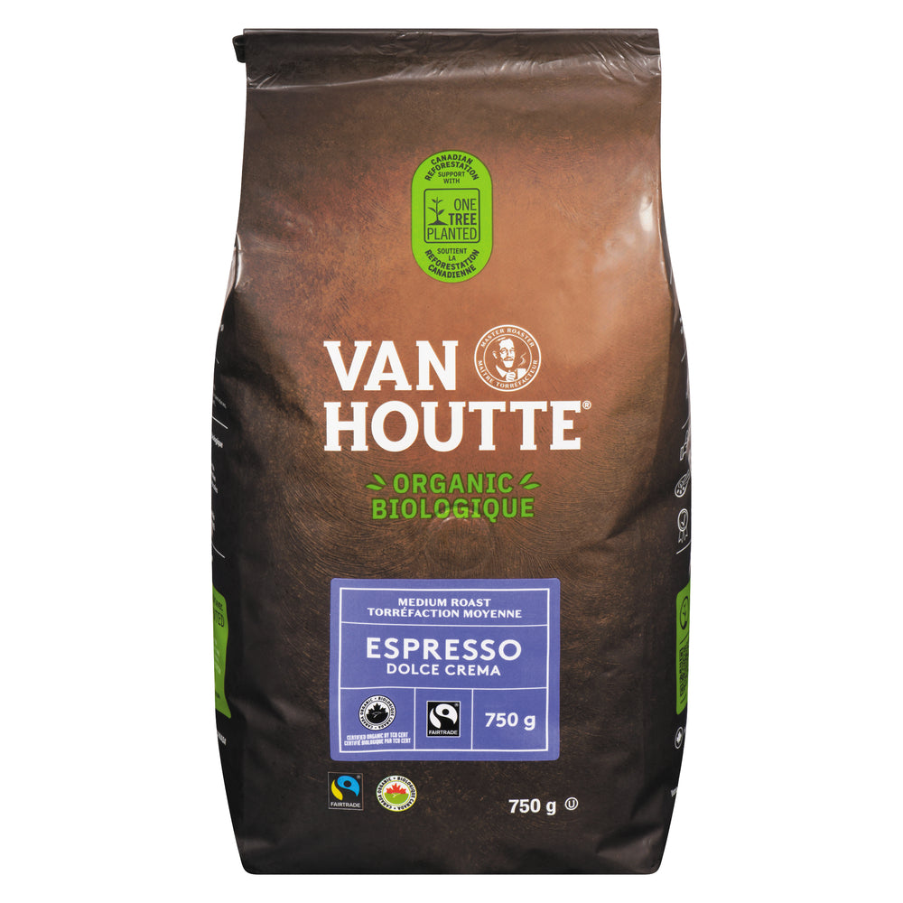 VANHOUTTE ESPRESSO DOLCE BEANS BAG, 6 X 750 G