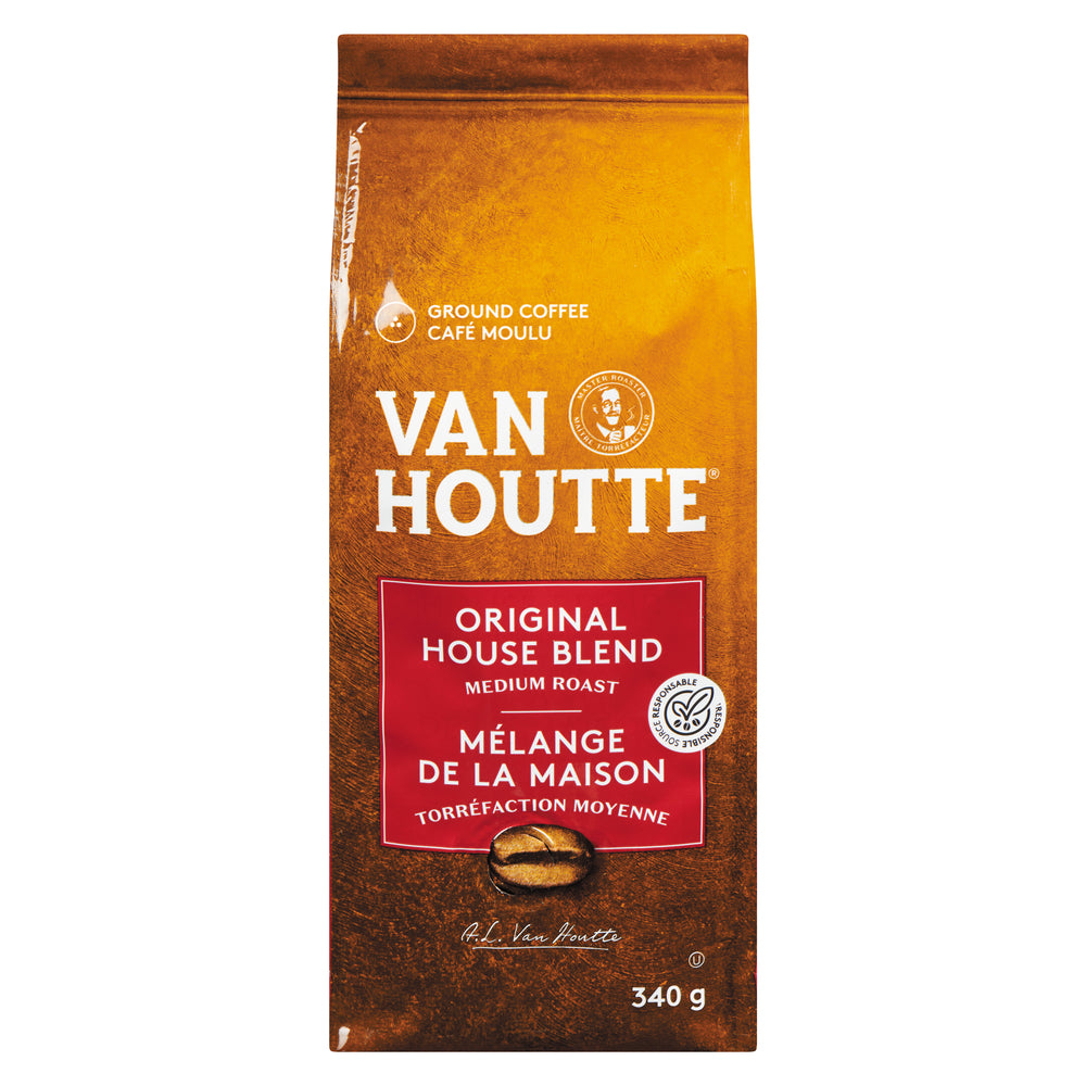 VANHOUTTE HOUSE BLEND MIXED COFFEE, 6 X 340 G