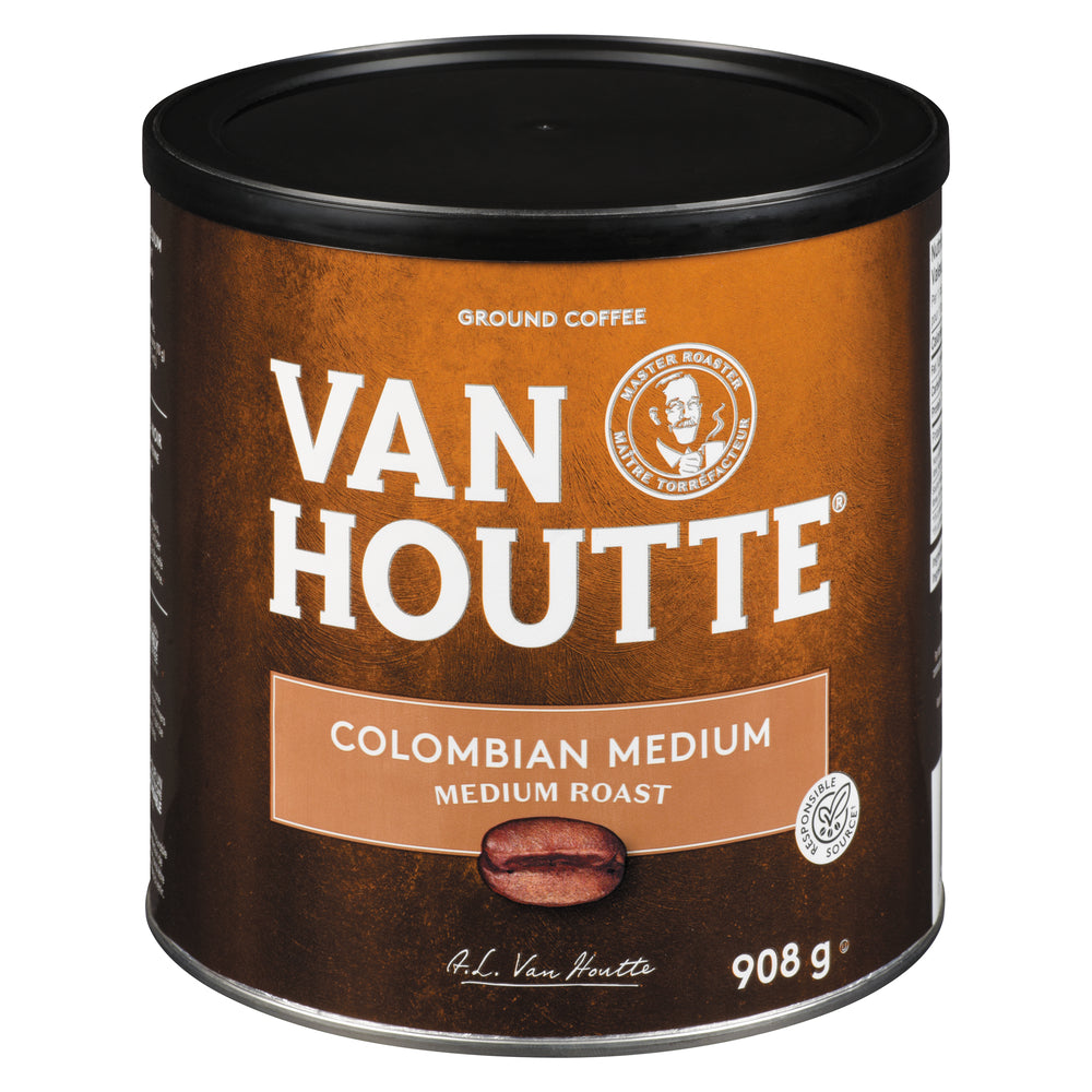 VANHOUTTE COLOMBIAN COFFEE MEDIUM ROAST MLU, 6 X 908 G