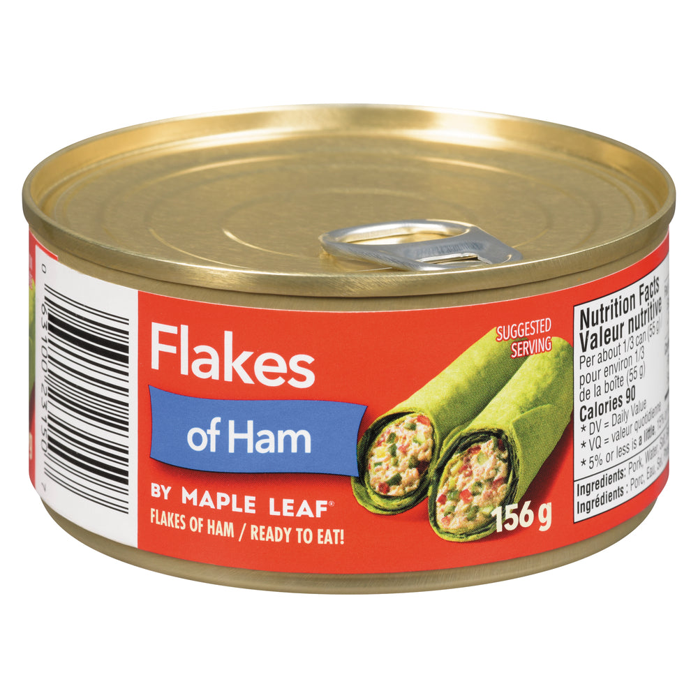 MAPLE LEAF HAM FLAKES, 24 X 156 G