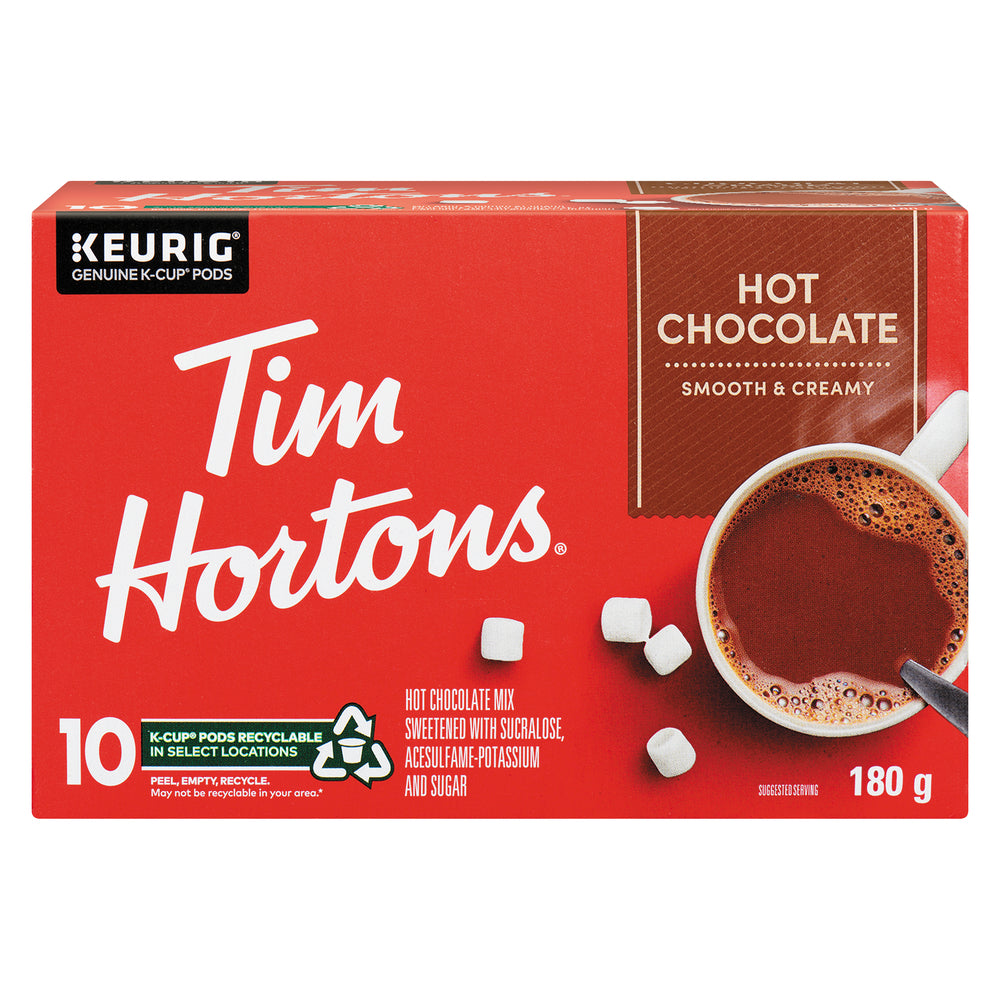 TIM HORTONS HOT CHOCOLATE 10 KCUP, 6 X 10 UN