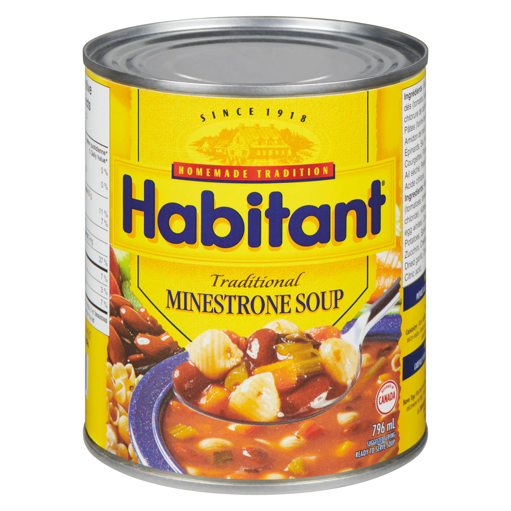 HABITANT MINESTRONE SOUP, 24 X 796 ML