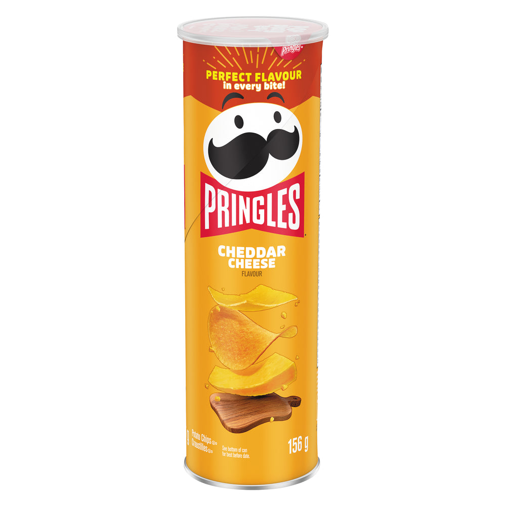 PRINGLES CRUNCH CHEDDAR CHEESE FLAVORED CRISPS, 14 X 156 G