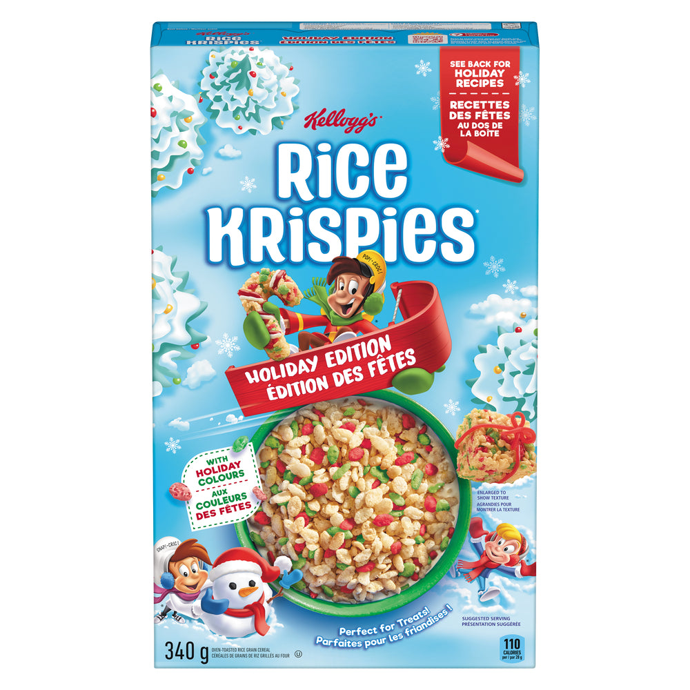 KELLOGG'S CEREAL RICE KRISPIES HOLIDAY, 10 X 340 G