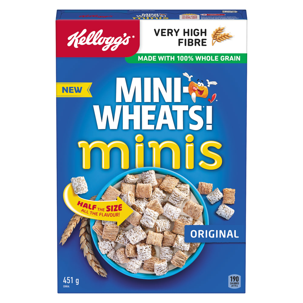 KELLOGG'S MINI-WHEATS MINIS, 10 X 451 G