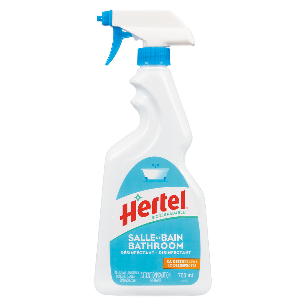 HERTEL BATHROOM CLEANER CITRUS SPRAY, 12 X 700 ML