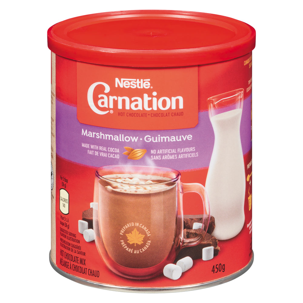 NESTLE CARNATION HOT CHOCOLATE MARSHMALLOW, 6 X 450 G