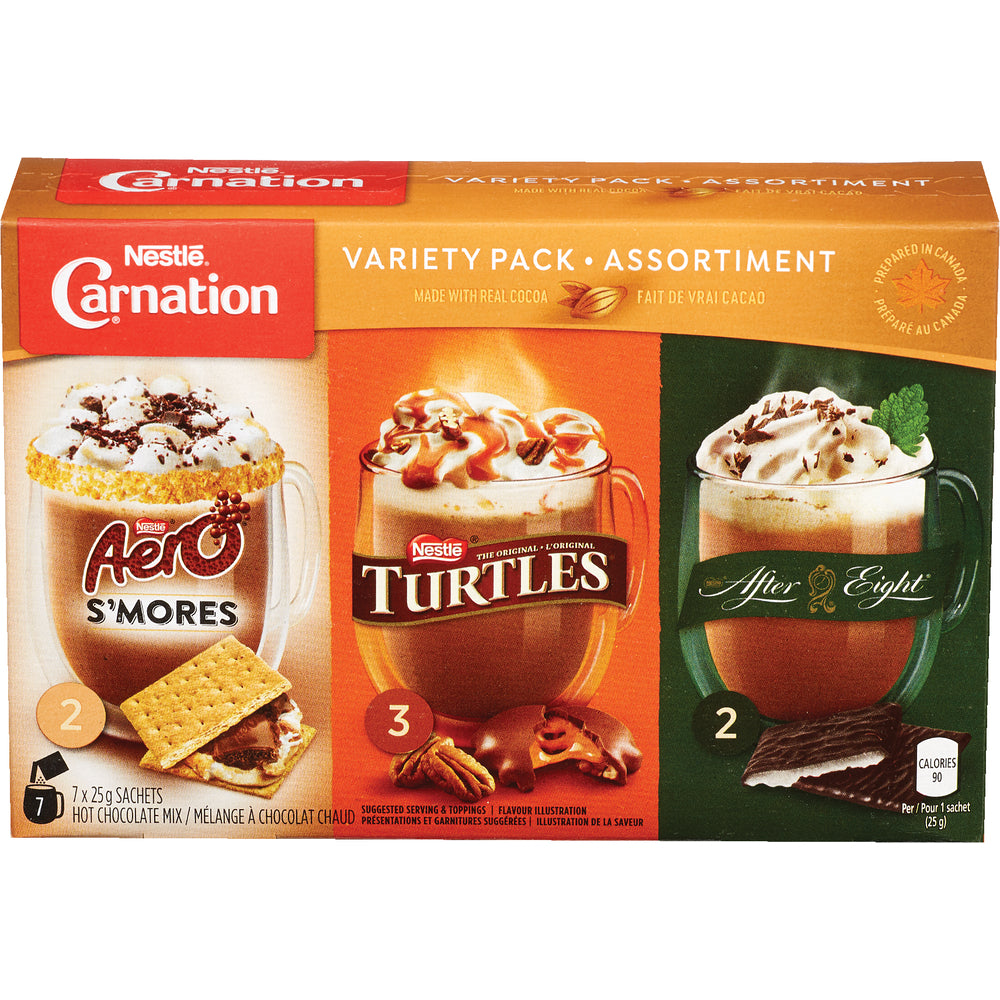 CARNATION VARIETY HOT CHOCOLATE, 12 X 175 G